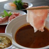 スープカレーでしゃぶしゃぶ