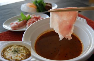 スープカレーでしゃぶしゃぶ-1