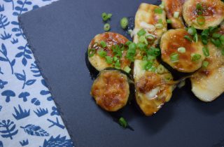 ナスとズッキーニの味噌チーズ焼き-1