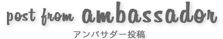 アンバサダー投稿