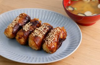 甘辛だれが美味しい！肉巻きおにぎり-1