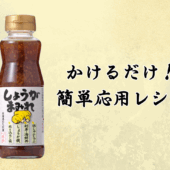 しょうがまみれ簡単レシピ
