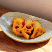 さつまいもとレンコンの甘辛煮