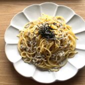 ニラとしらすの和風パスタ